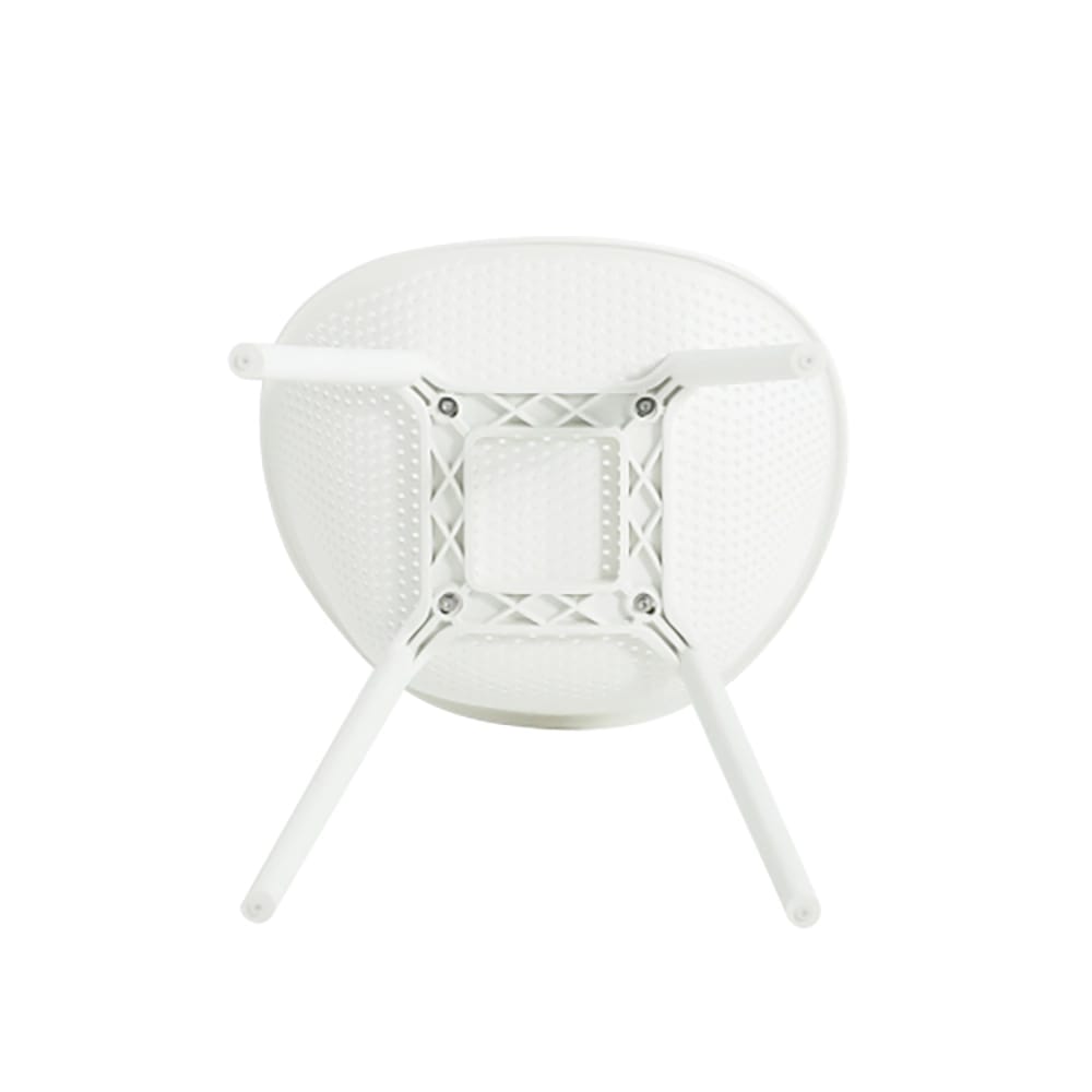 Gable Outdoor Dining Chair, White, Set of 2