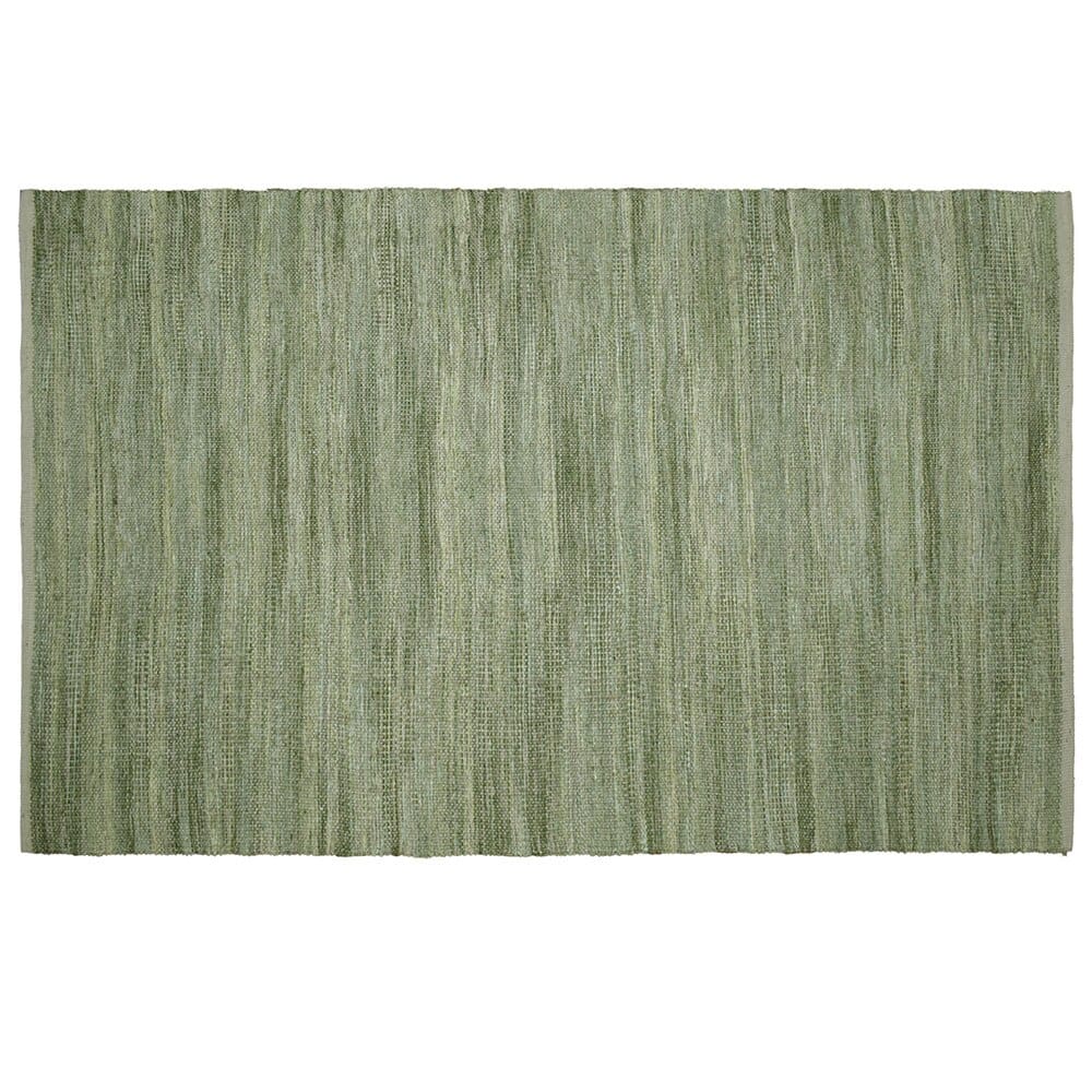 Handwoven 5' x 8' Chenille and Jute Area Rug with Non-Skid Backing
