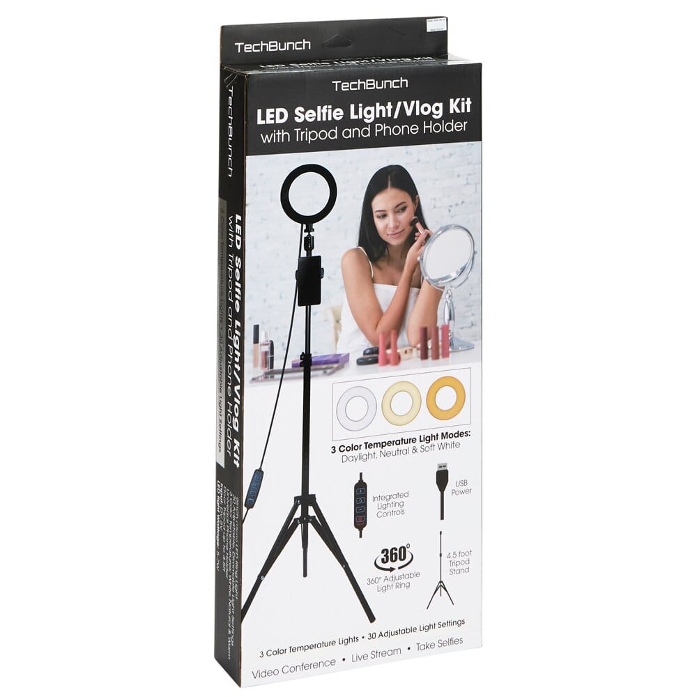 TechBunch LED Selfie Light and Vlog Kit