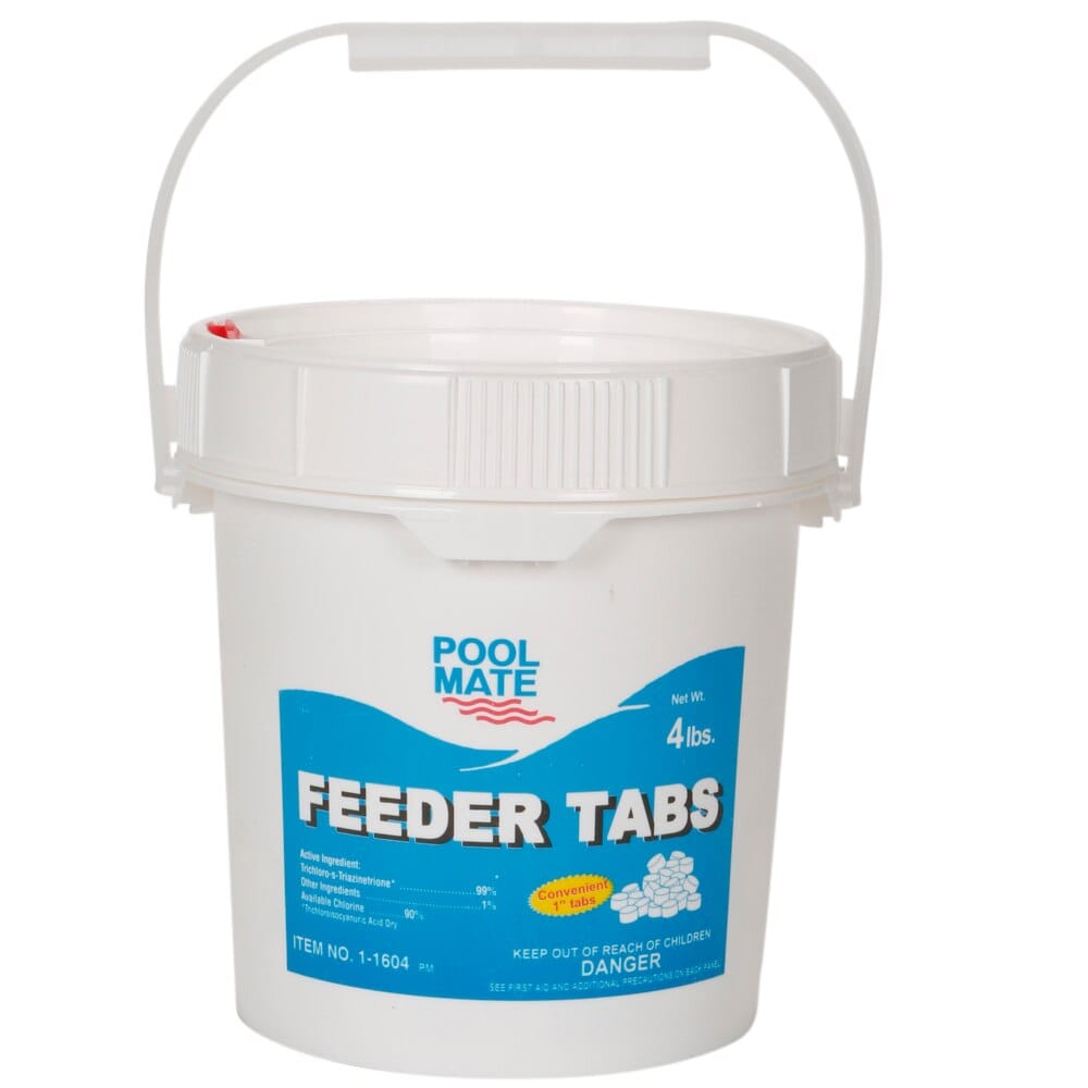 Pool Mate 1" Feeder Tabs, 4 lbs