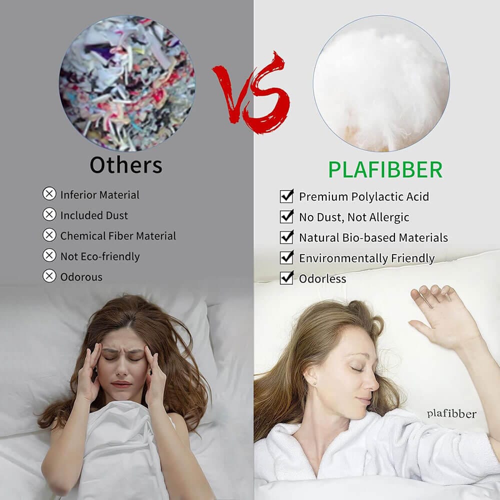 plafibber Soft Fluffy Down Alternative Pillow, King