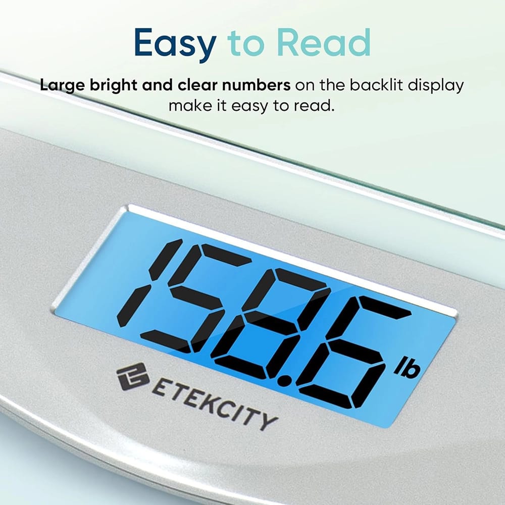 Etekcity Digital Body Weight Scale, Silver