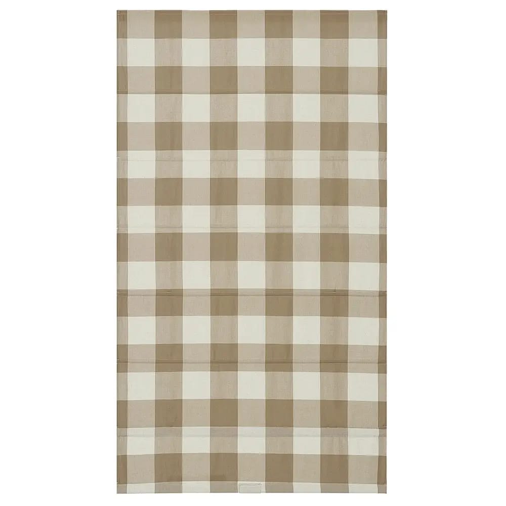 Cordless Fabric Flat Roman Shade, Willow, 27" x 64"