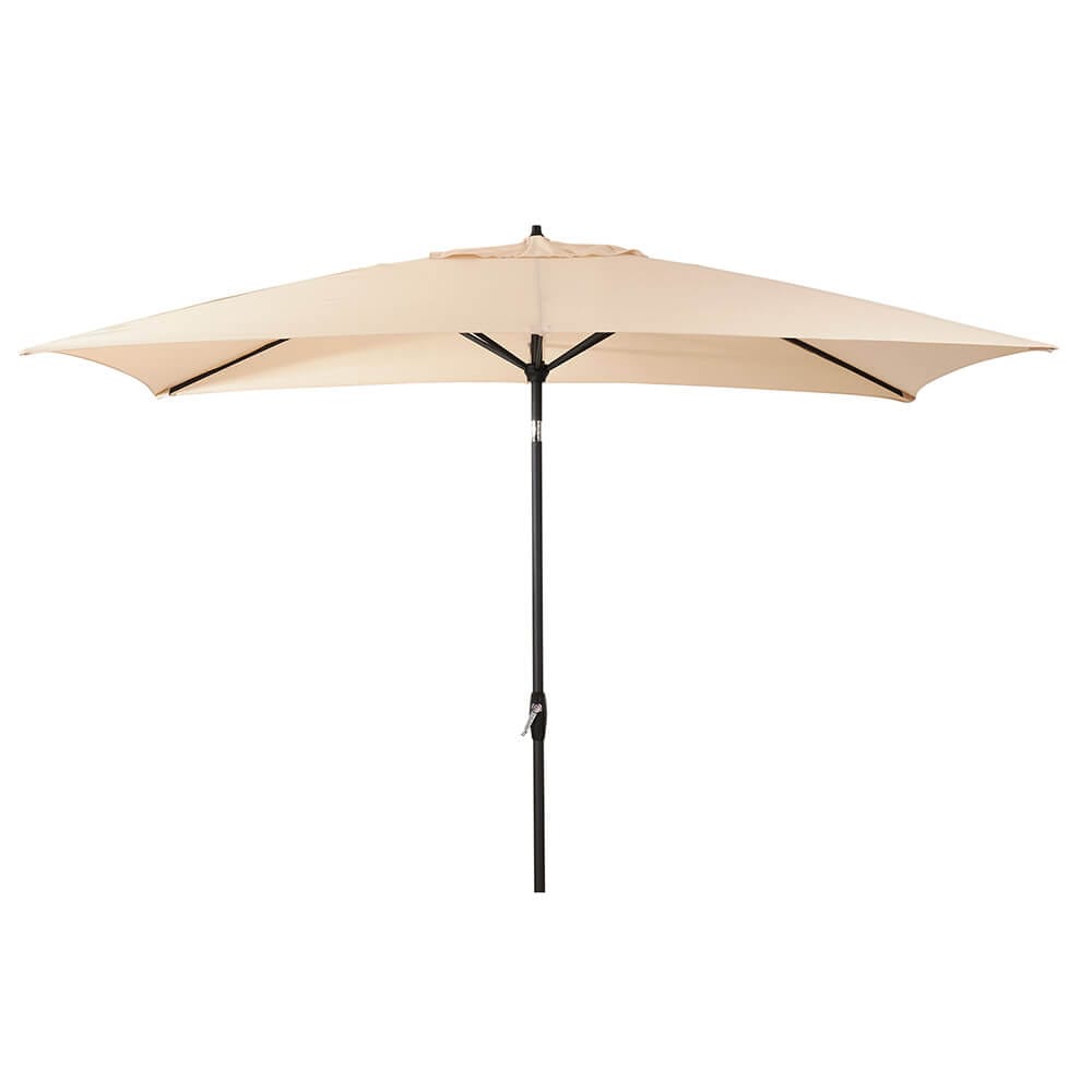 10' x 6' Market Umbrella with Crank & Tilt, Oatmeal