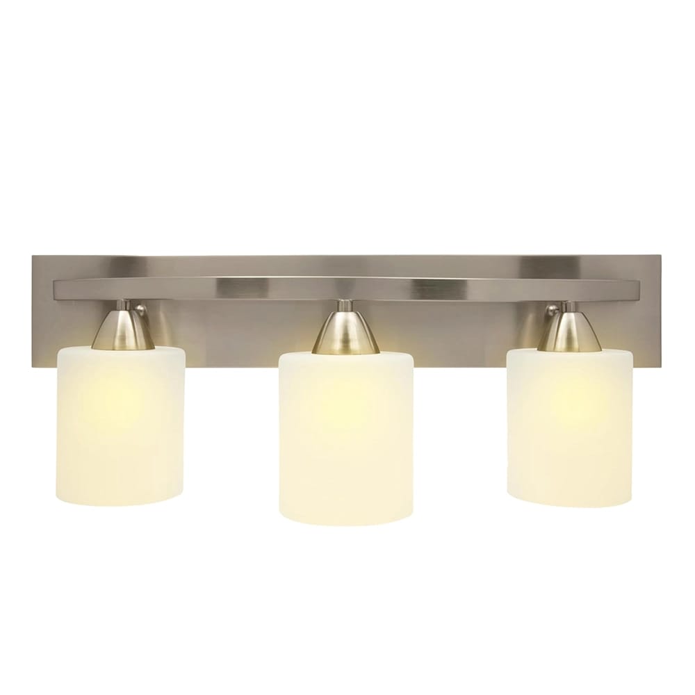 3-Light Vanity Fixture, Brushed Nickel