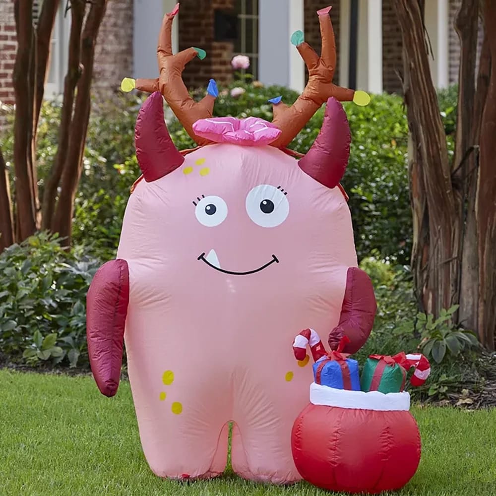 5' Holiday Friendly Monster Inflatable