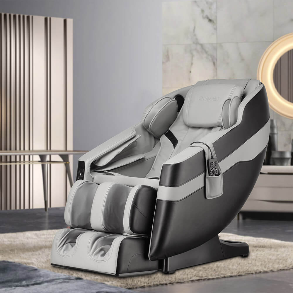 Lifesmart Deluxe 2D Massage Chair, Gray/Black