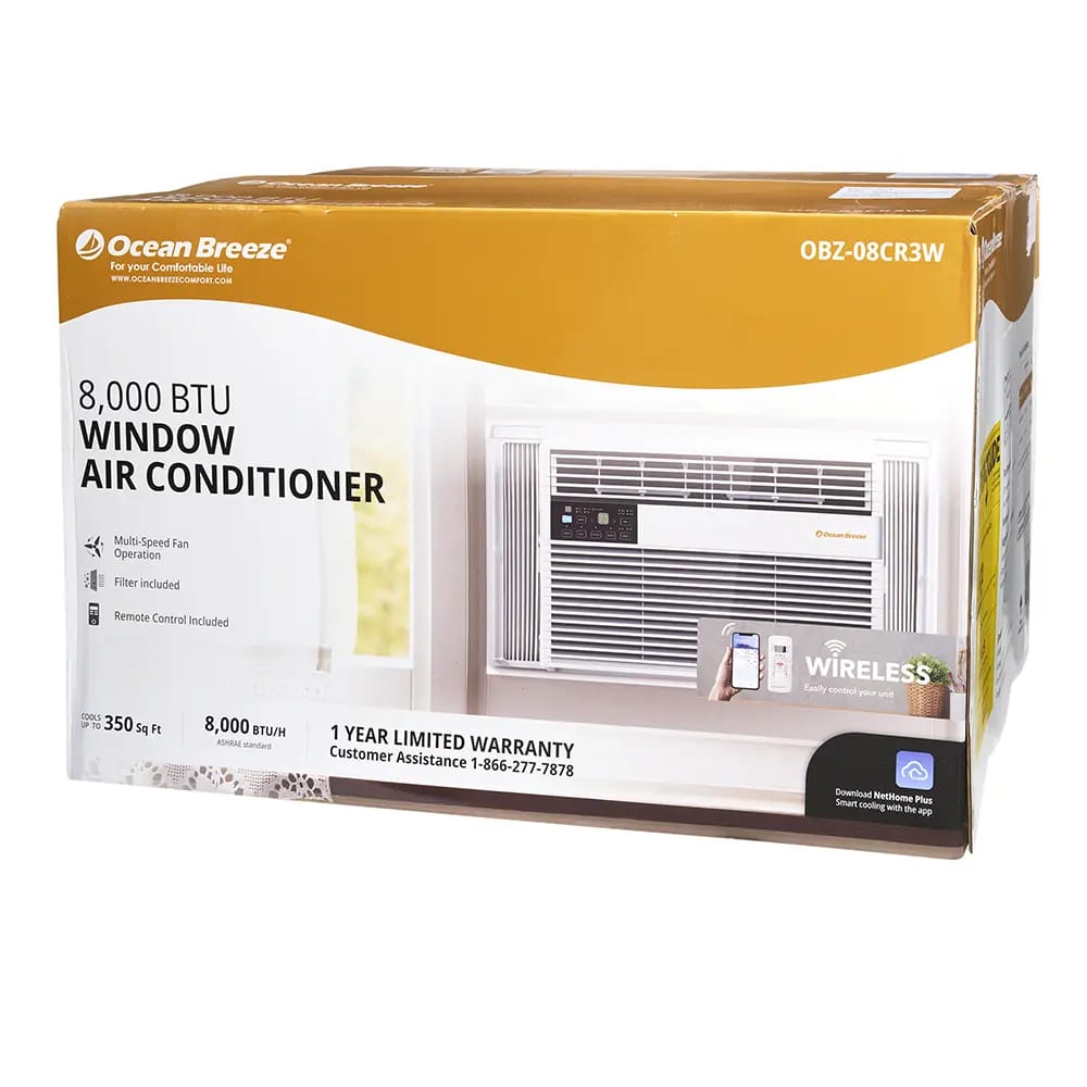 Ocean Breeze 8,000 BTU Window Air Conditioner