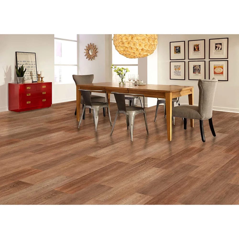 CoreLuxe 8mm Fox Chateau Oak Waterproof Rigid Vinyl Plank Flooring, Brown, 19.9 sq. ft. ($4.02/ sq. ft.)