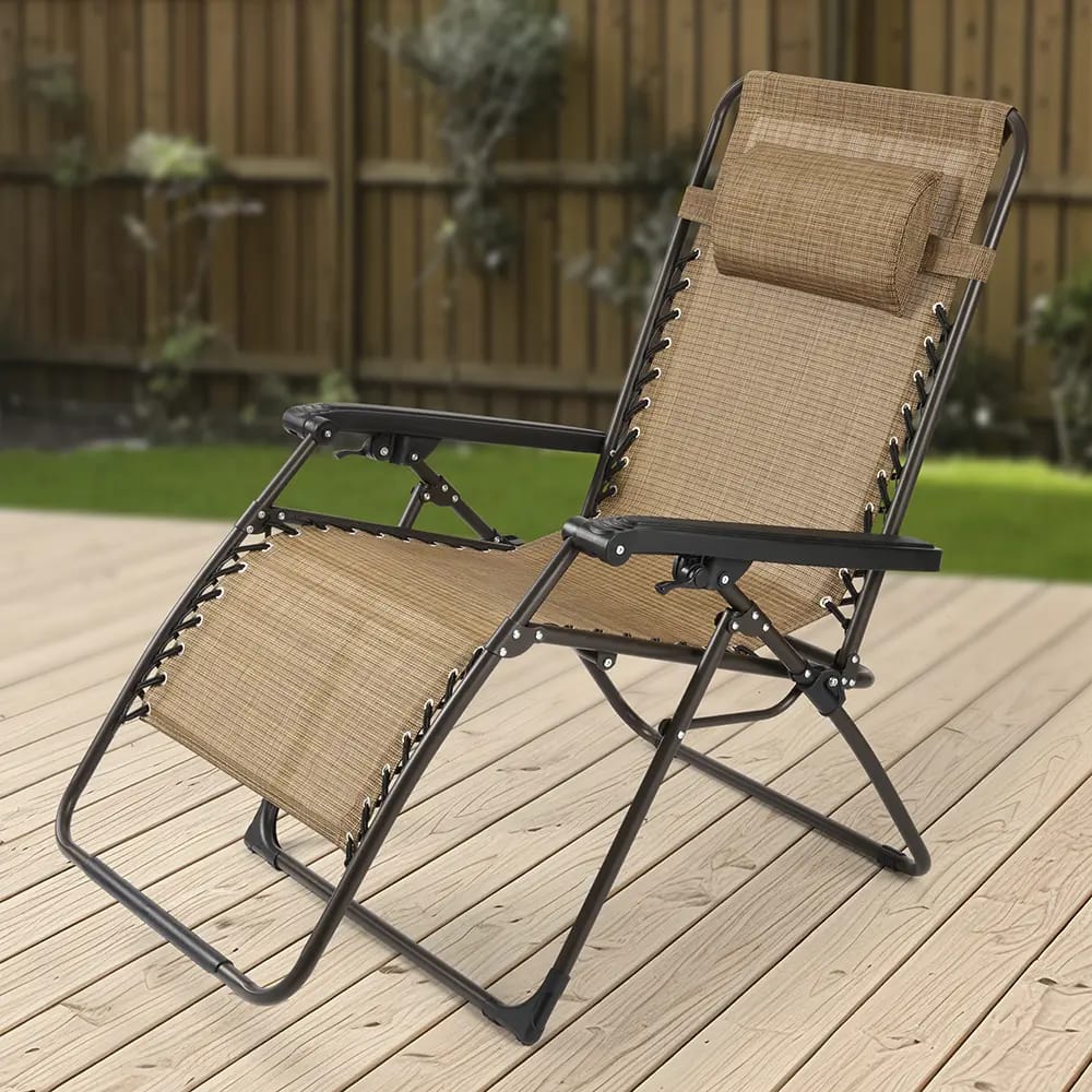 Oversized Zero Gravity Chair, Tan