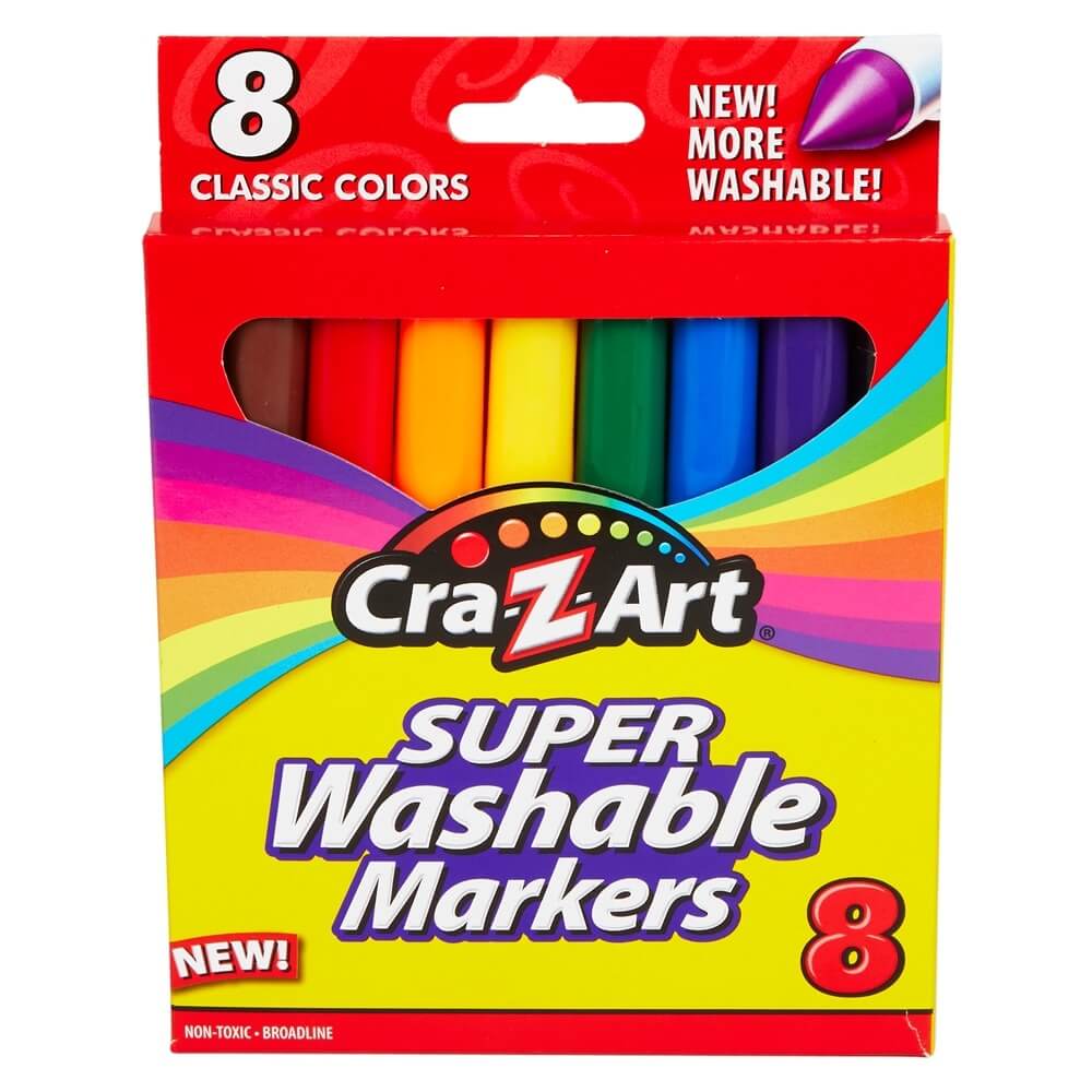 Cra-Z-Art Washable Markers, 8 Piece