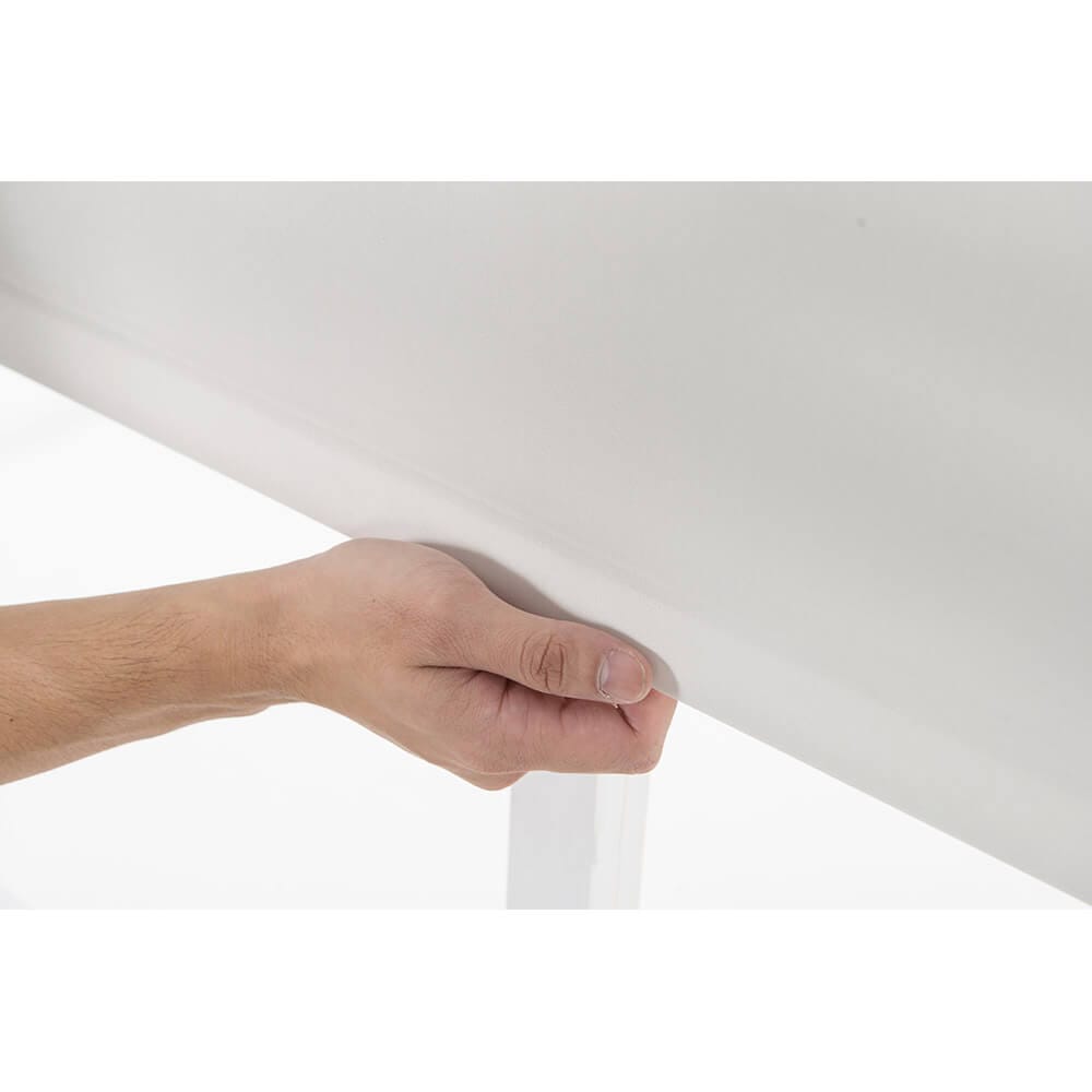 Push-Up Cordless Roller Shade with 100% Polyester Fabric, 47" x 72", Alabaster