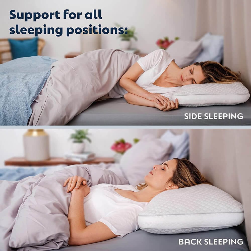 Curved Memory Foam Pillow, 26” x 18”