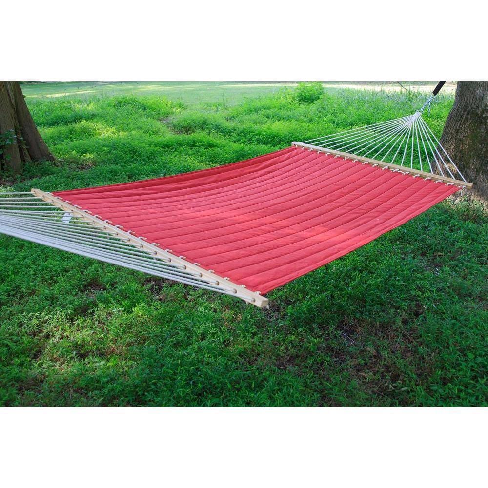 Quilted 2-Person Hammock, Red