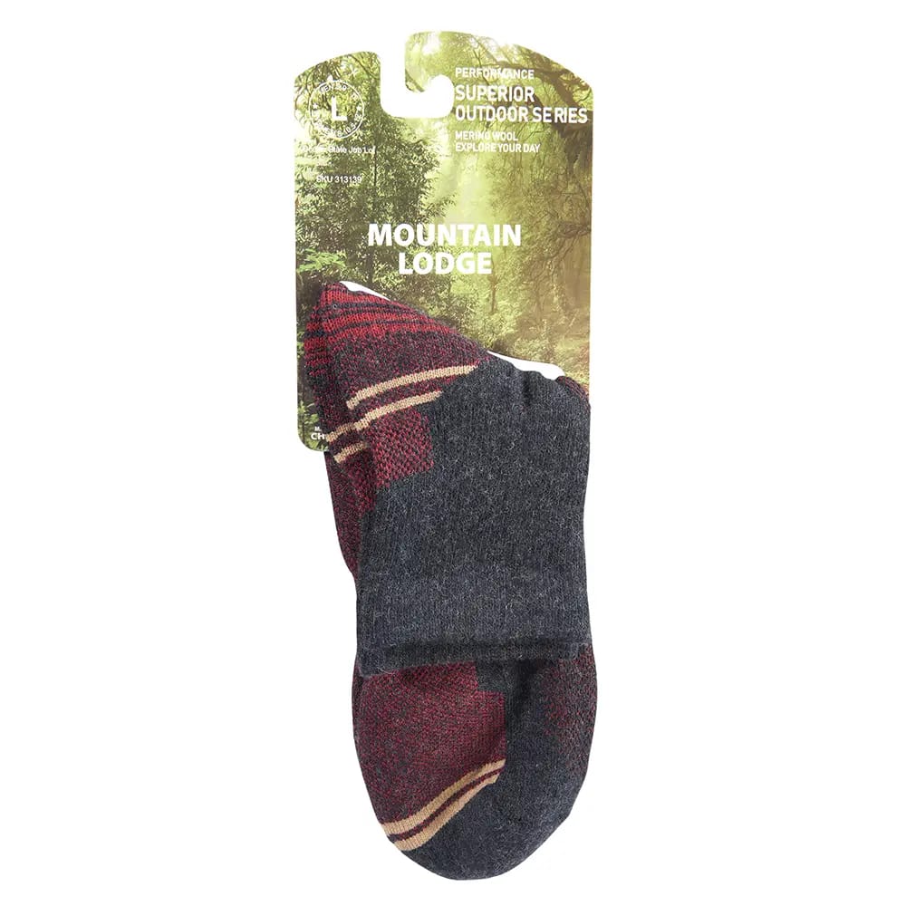 Mountain Lodge Men's Performance Outdoor Series Merino Wool Hiker Socks