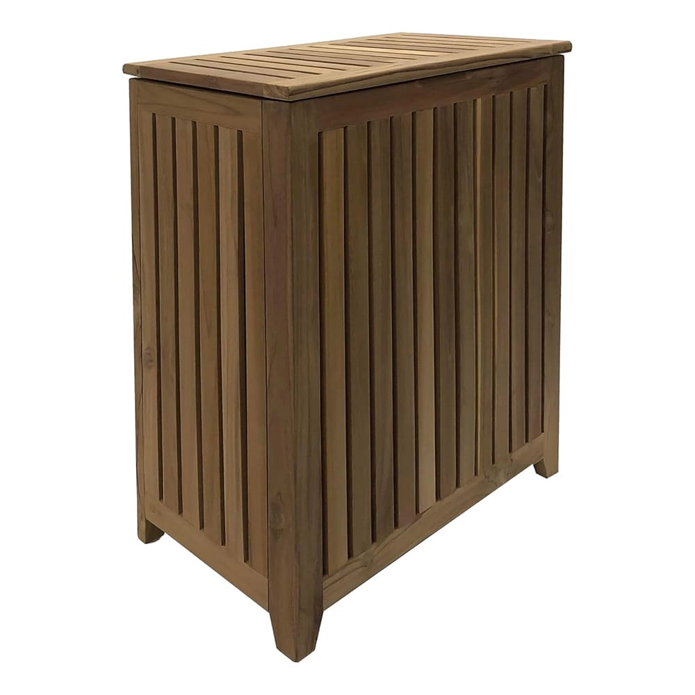 Genuine Teak Wood Spa Style Full Size Hamper