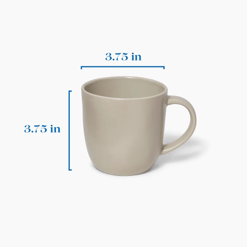 Leeway Mug, Solid Sand, Set of 4