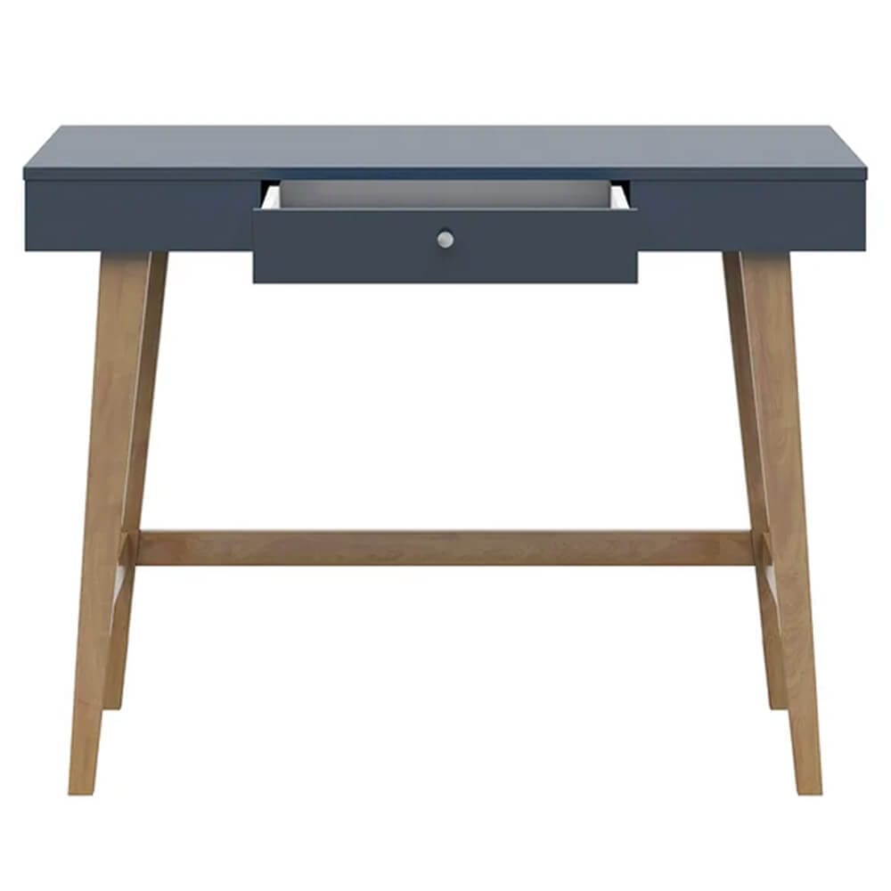 Twin Star Home Aprill 40" Desk, Fontana Blue/Brown