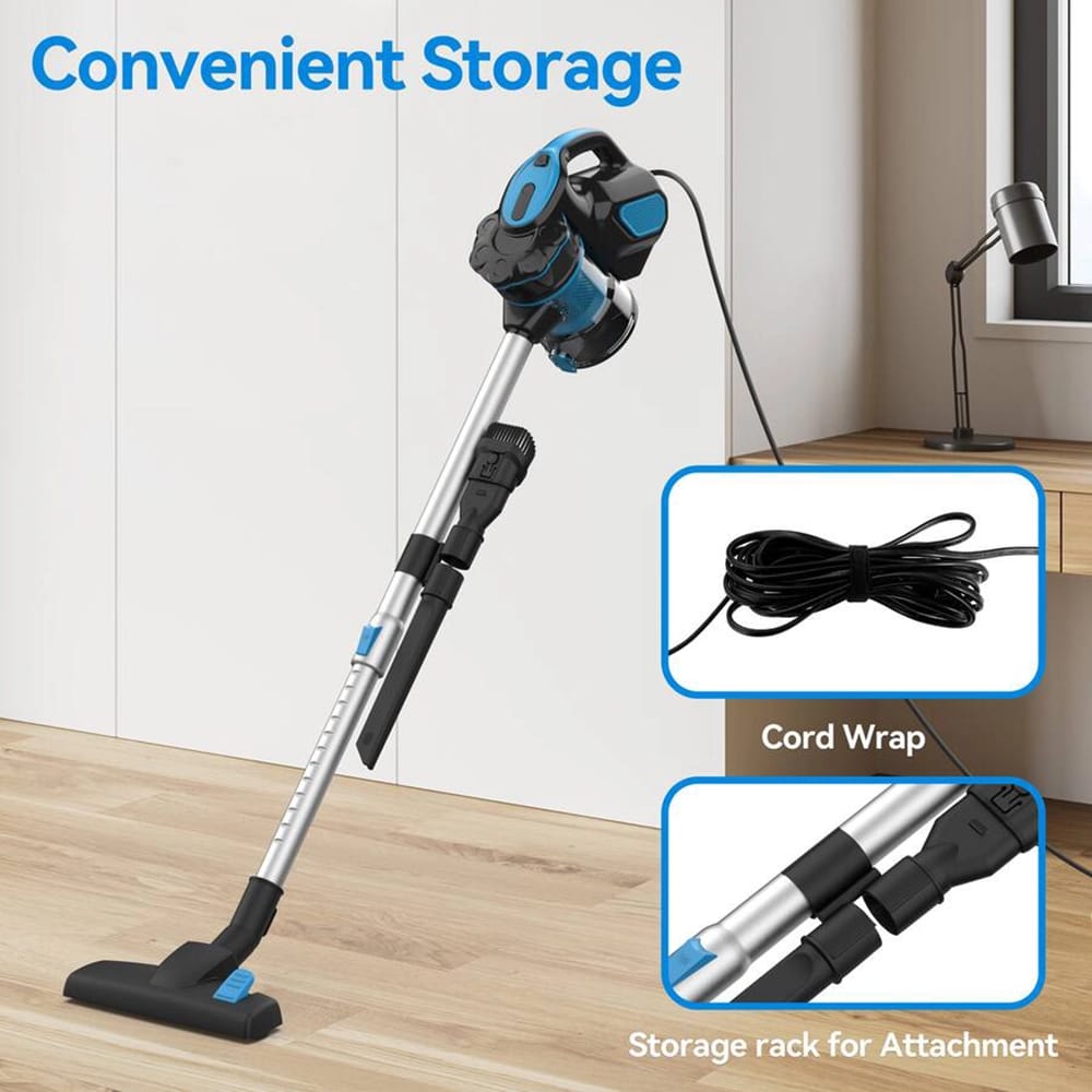 INSE I5 600W Corded Stick Vacuum Cleaner, Blue