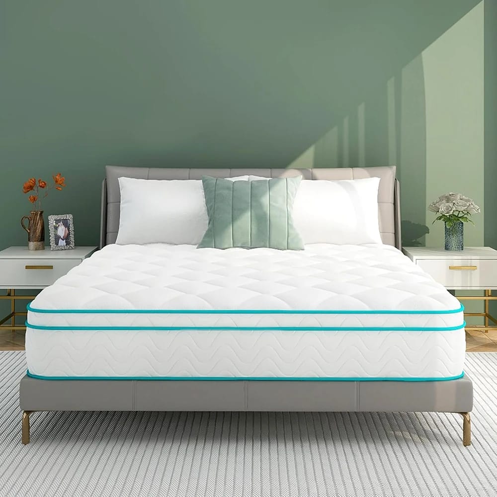 Gegcucey 10" Medium Firm Hybrid Mattress, Queen