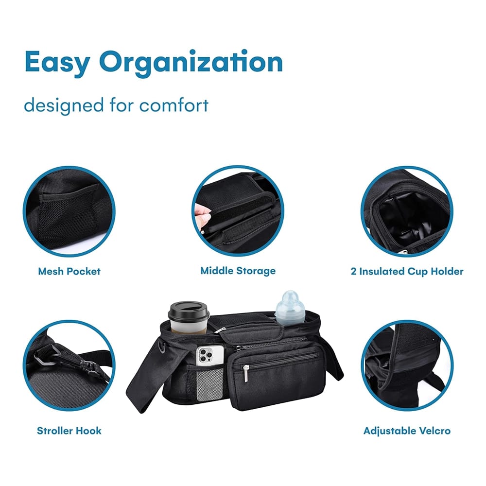 Enovoe Stroller Organizer, Black