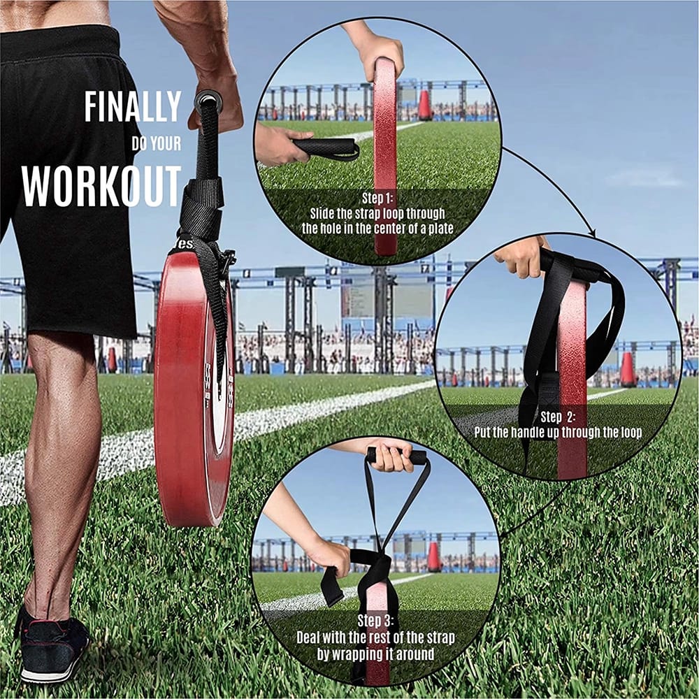 Yes4All Weightlifting Handle Straps With Non-Slip & Ergonomic Handle