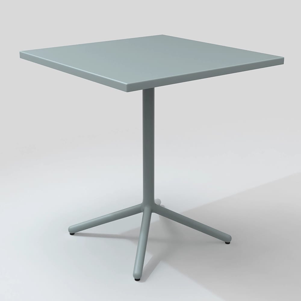 Maiori Aluminum Bistro Table, Frosty Gray