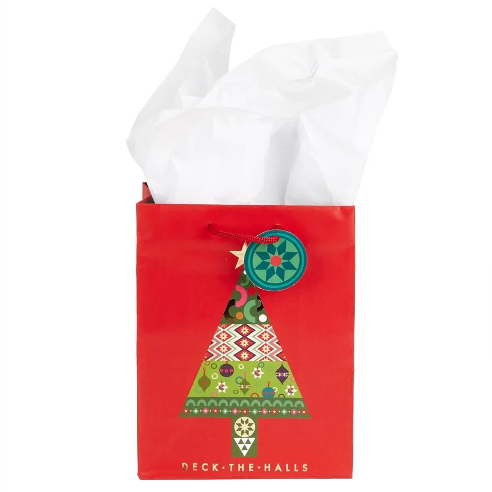 Medium Whimsical Christmas Gift Bag