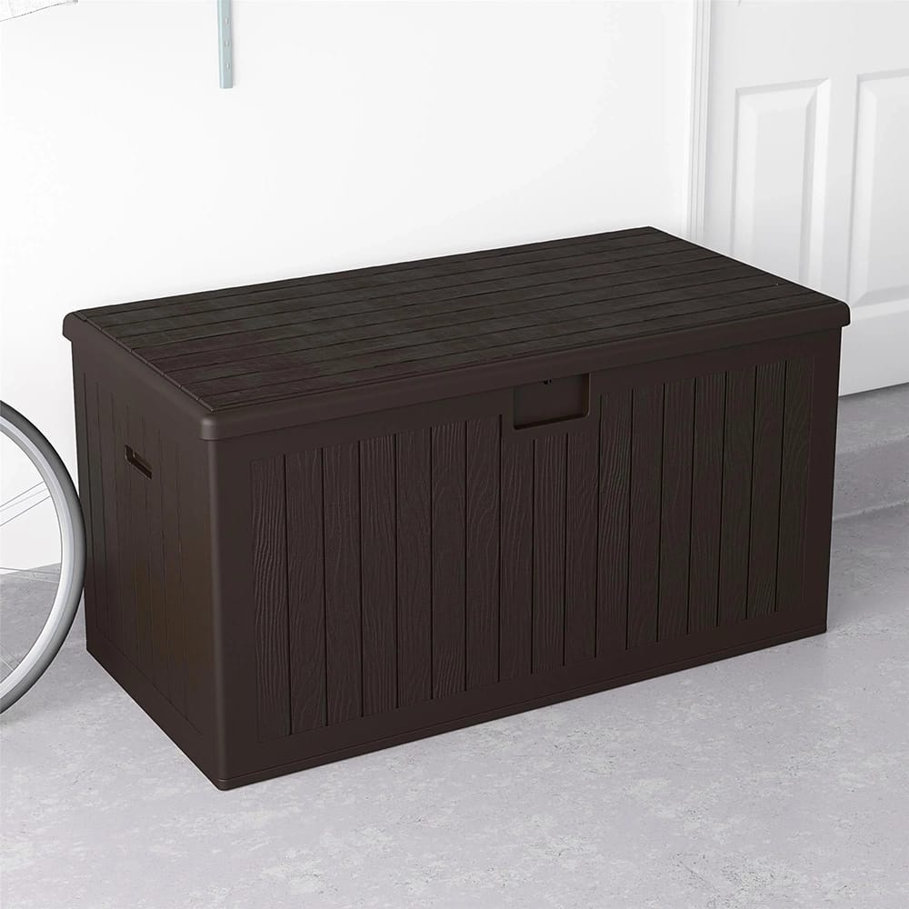 Cosco 150 Gallon Outdoor Storage Box, Dark Brown