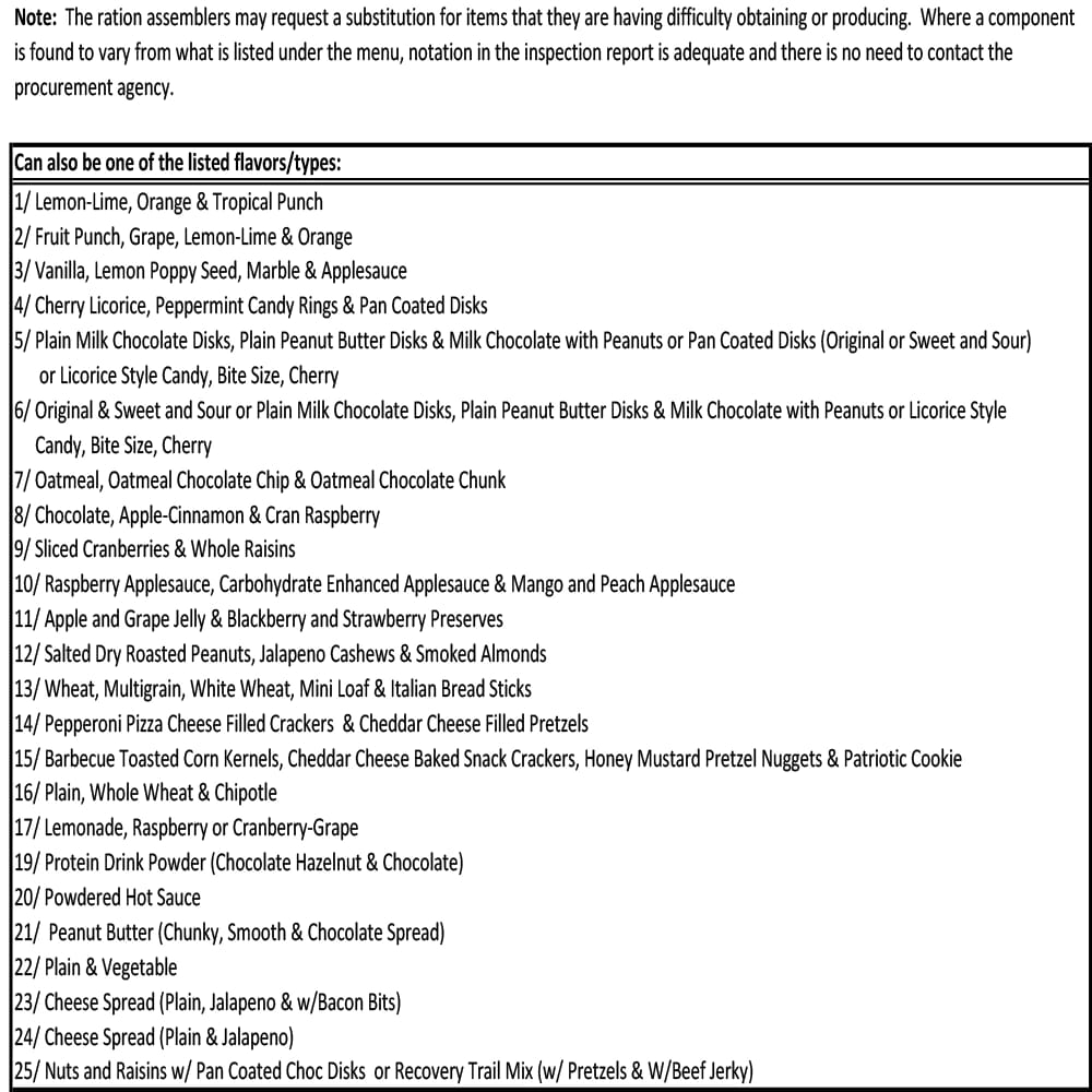 U.S. Military Meals Ready to Eat 12 pk.