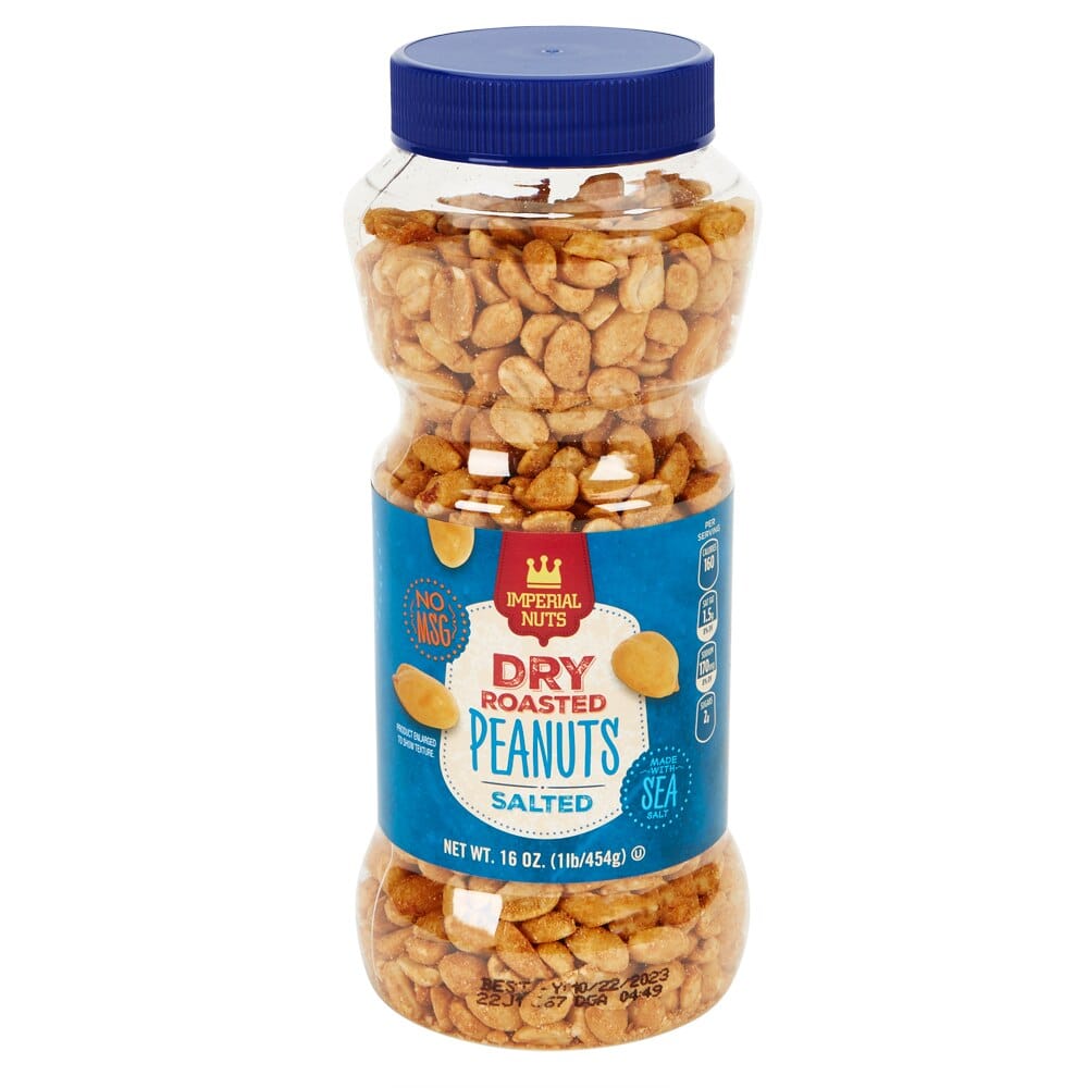 Imperial Nuts Dry Roasted Salted Peanuts, 16 oz