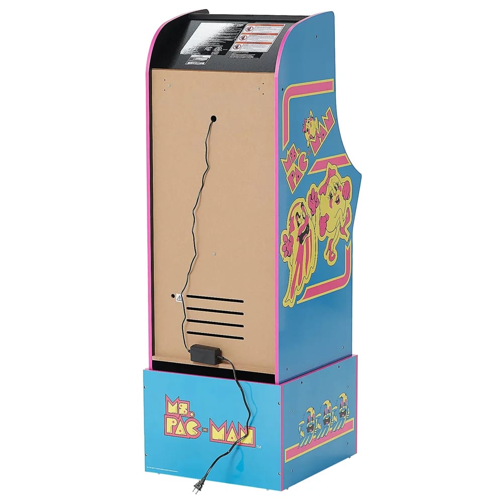 Arcade1Up Ms. Pac-Man QVC with Riser  & Light Up Marquee