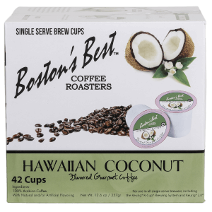 Boston's Best Hawaiian Coconut Gourmet Coffee Cups, 42 Count