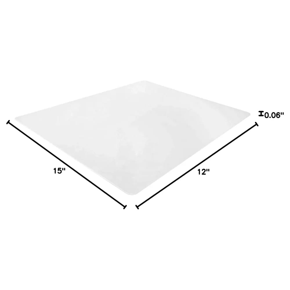 Thirteen Chefs Commercial Grade White Cutting Mats, 15" x 12", 4 Pack