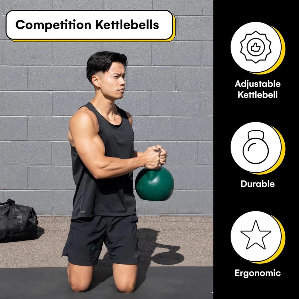 Kettlebell Kings 53 lb Competition Kettlebell, Green