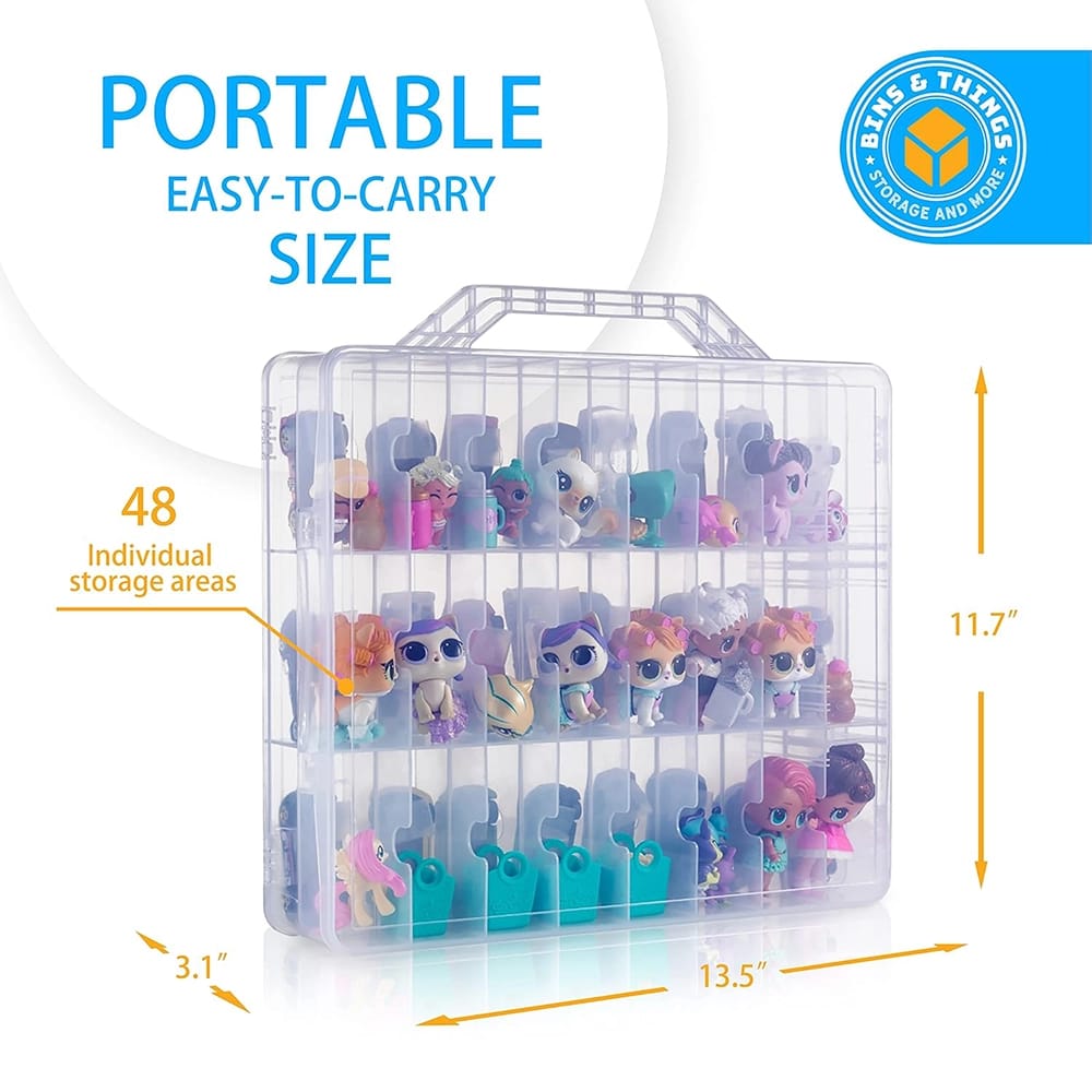 Bins & Things 48-Slot Toy Display Case