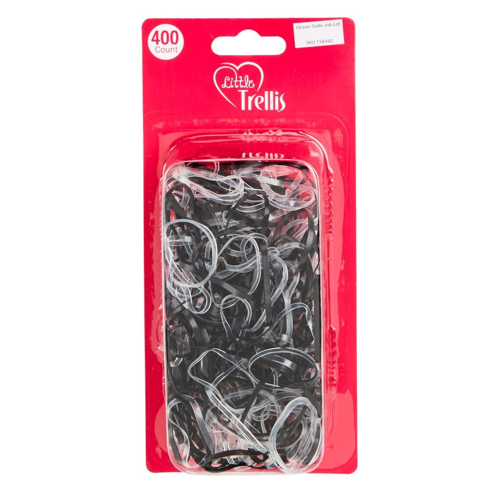 Little Trellis Hair Elastics, 400-Count