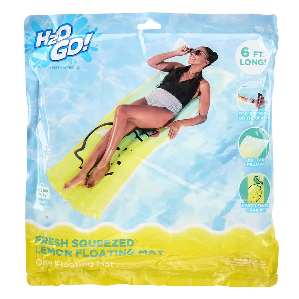 H20 Go! Fresh Squeezed Lemon Floating Mat