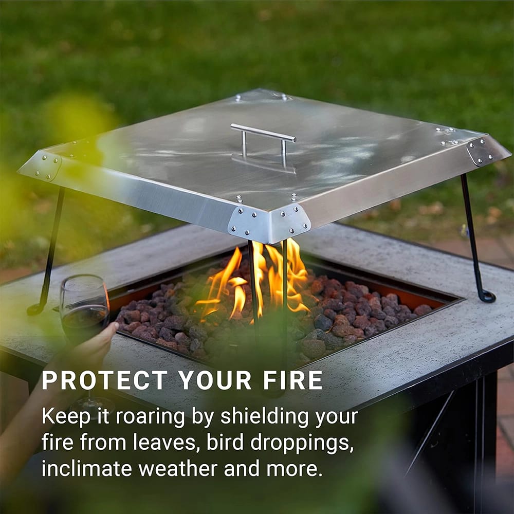 Radiate Stainless Steel Fire Pit Cover