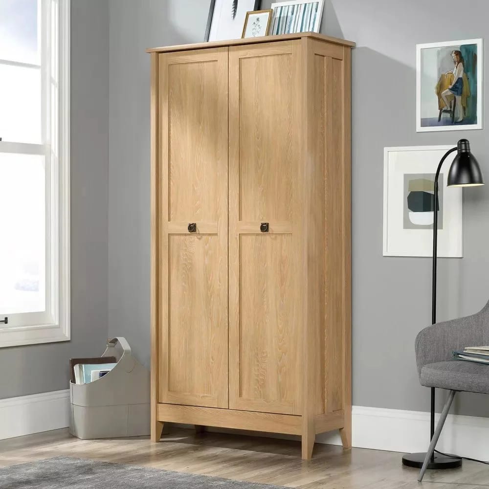 Sauder August Hill Double Door Storage Cabinet, Dover Oak