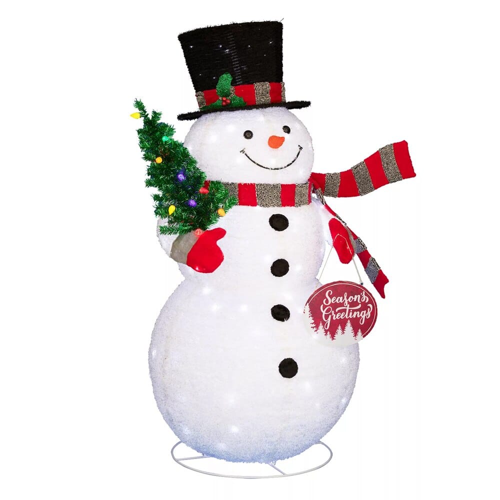Pre-Lit 72" Pop-Up Twinkling Snowman