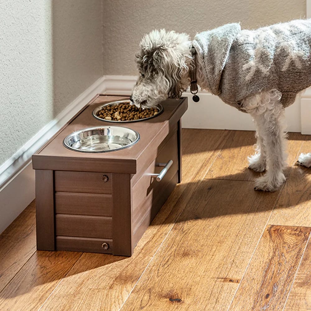 NewAgePet Small Piedmont Pet Diner Bowl, Russet