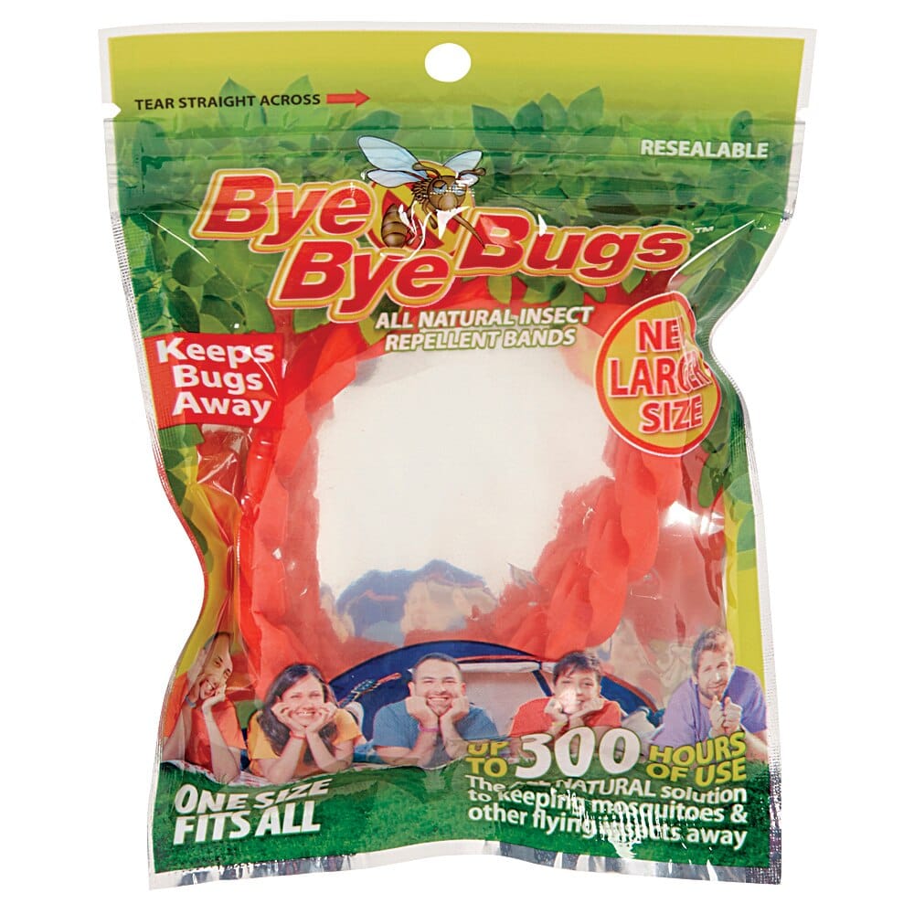 Bye Bye Bugs All Natural Insect Repellent Bands, Large