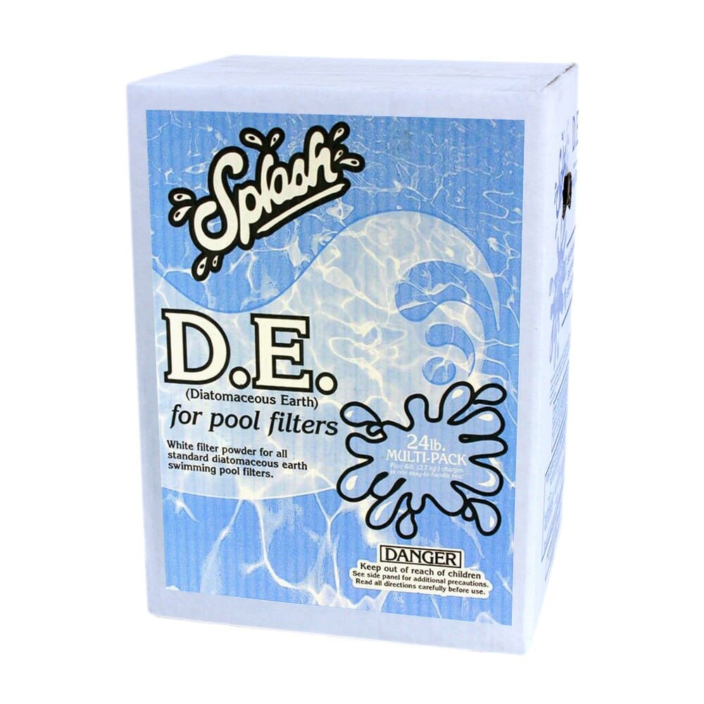 Splash D.E./Diatomaceous Earth Powder for Swimming Pools, 24 lb Multi-Pack