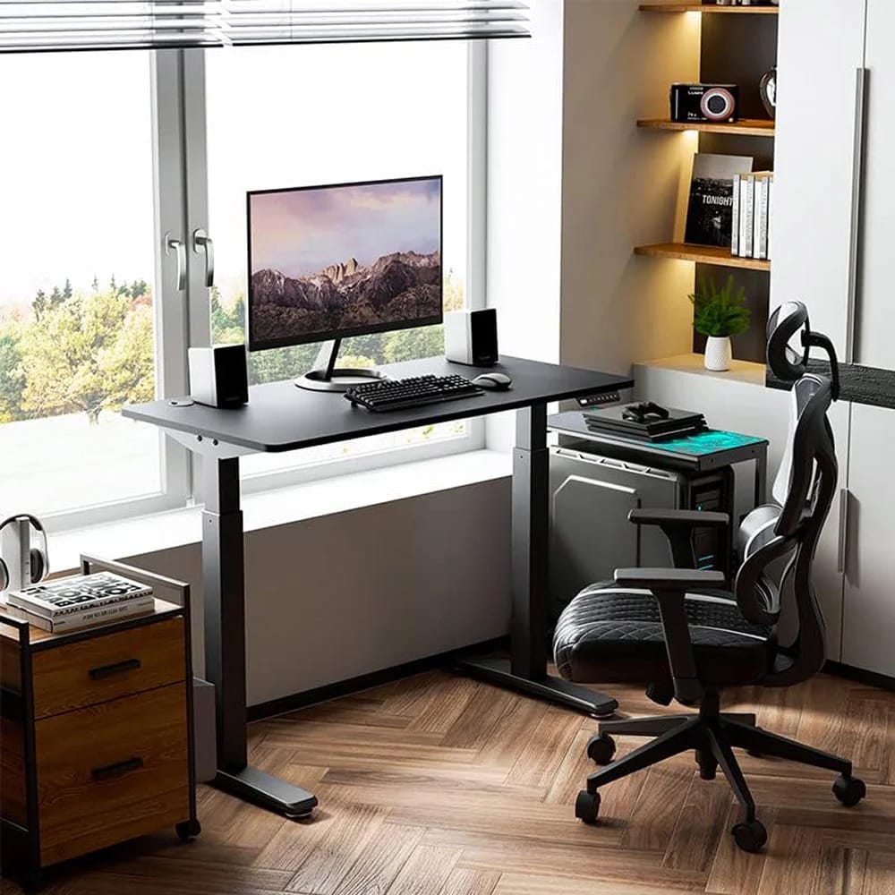 Eureka Ergonomic Height Adjustable Electric Standing Desk, Black