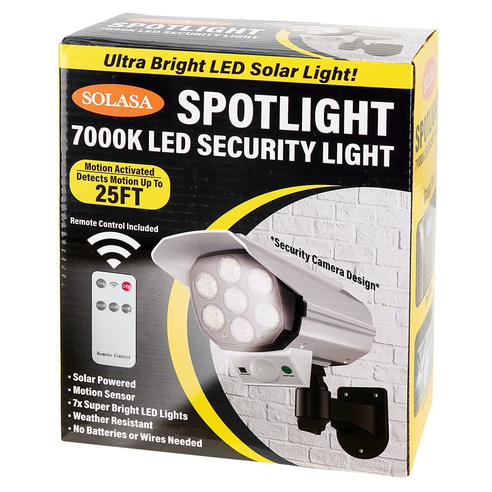 Solasa Spotlight 7000K LED Security Light with Remote Control