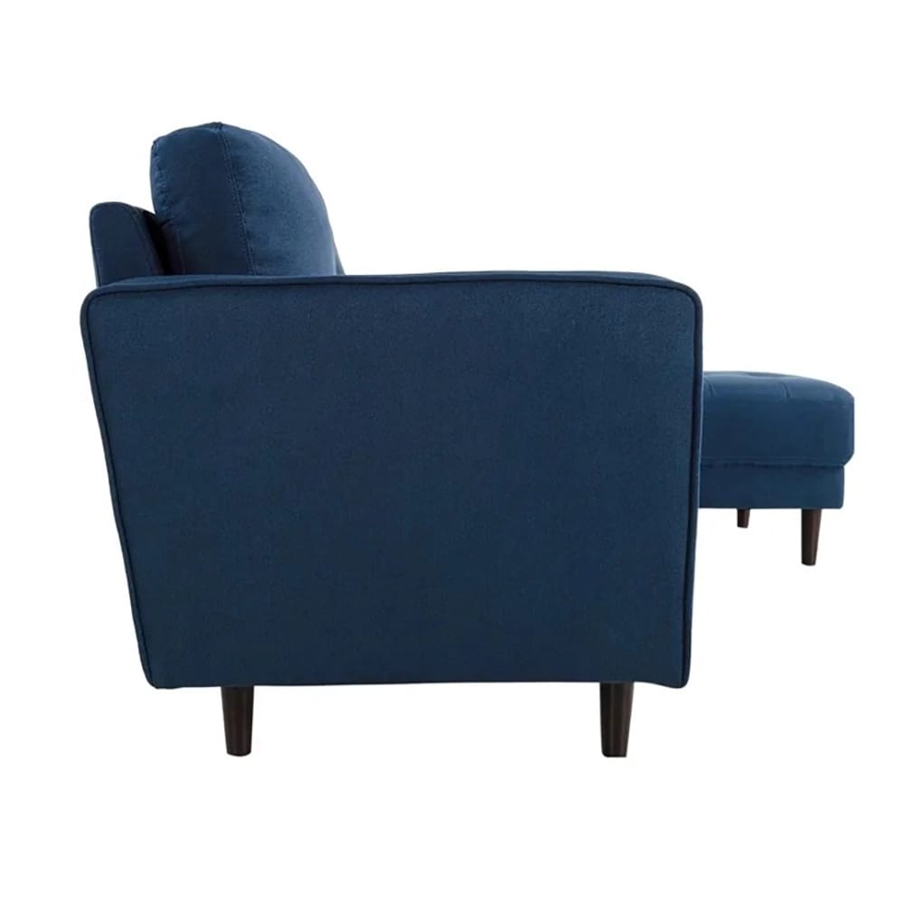 Lifestyle Solutions Langford Sofa Chaise Sectional, Navy