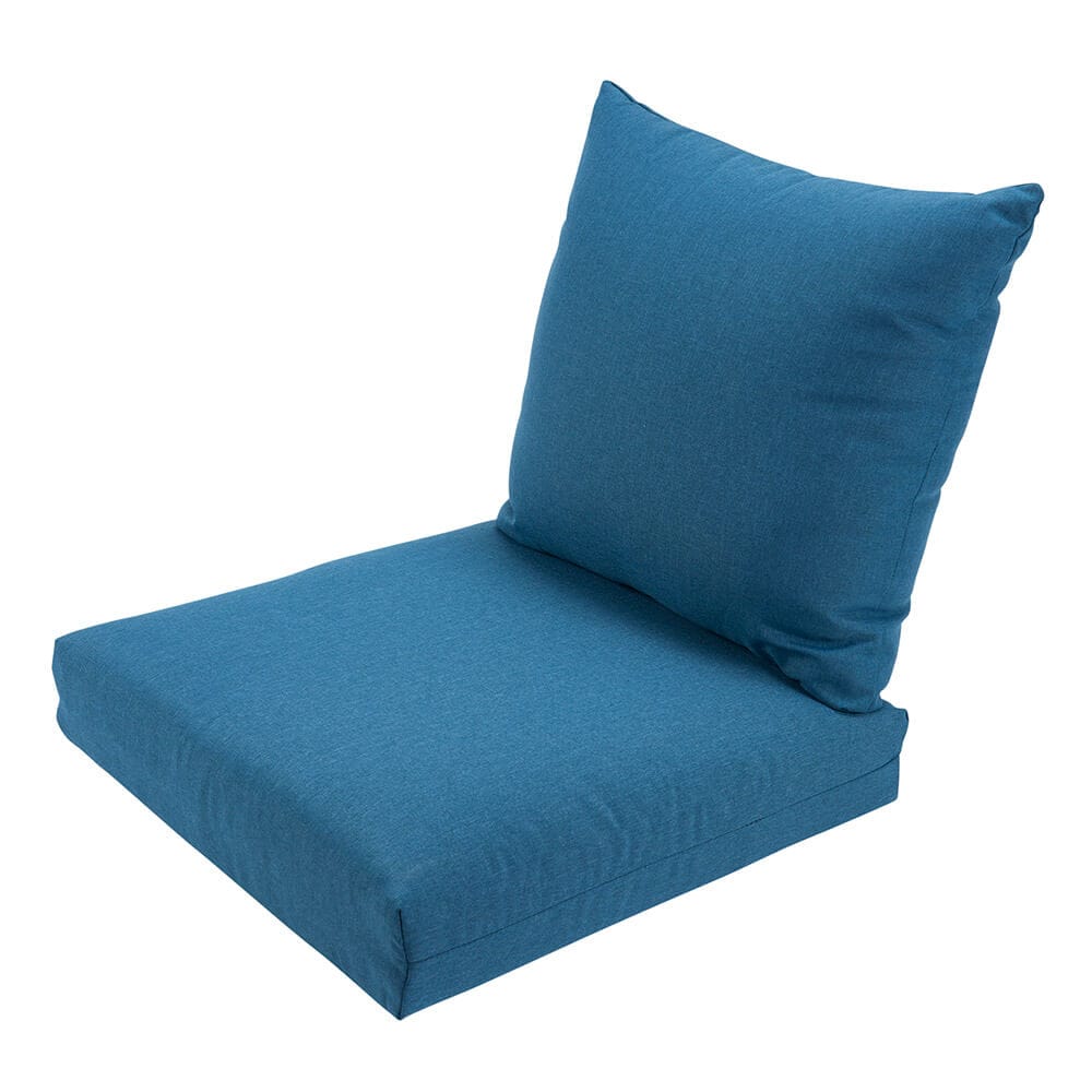 Deep Seat Outdoor Chair Cushion, Medium Blue