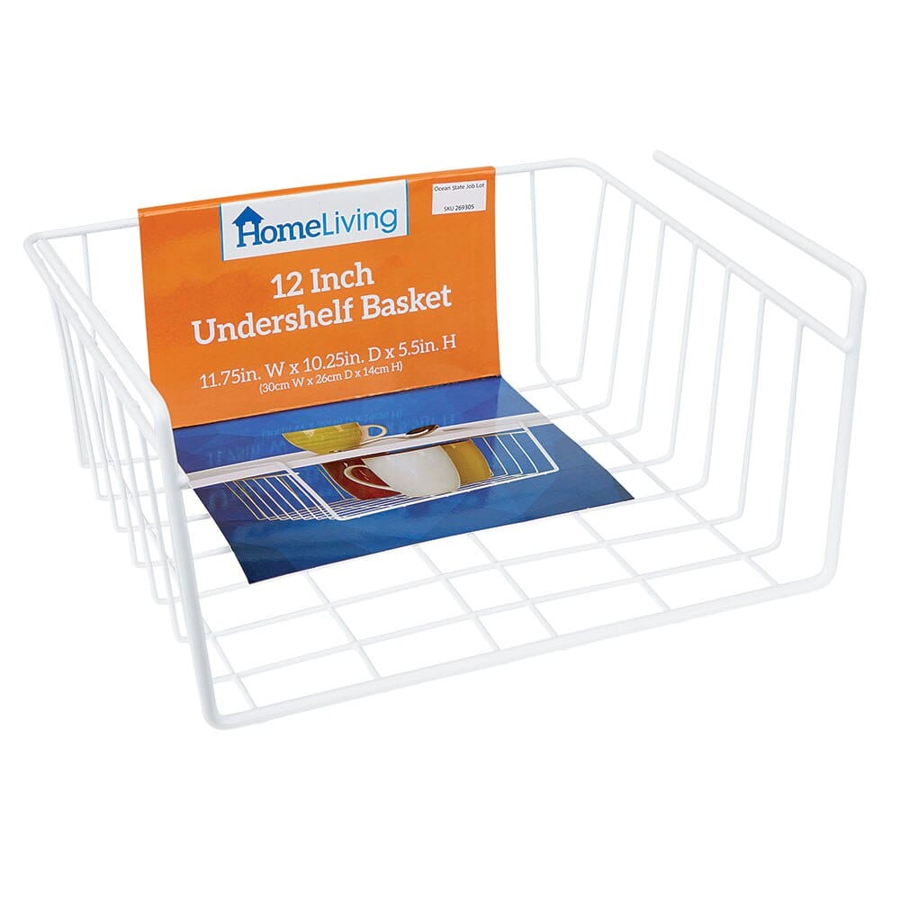 HomeLiving 12" Undershelf Basket