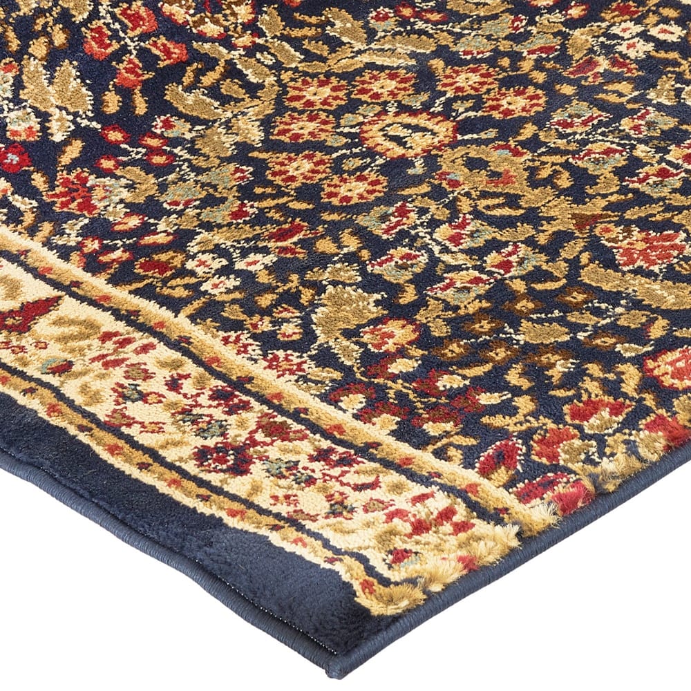 Avalon 26"x25' Stair Runner, Sarouk Navy